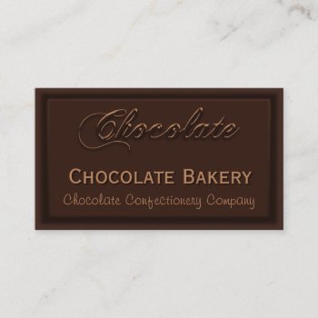 Yummy Creamy Chocolate Bakery Business Cards by sunnymars at Zazzle