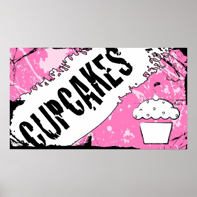 yummy crumbs cupcakes poster (Front)