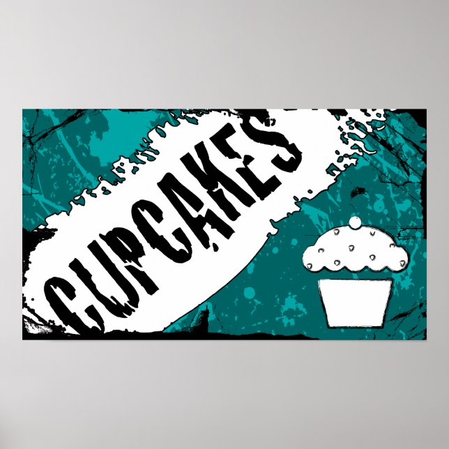 yummy crumbs cupcakes poster (Front)