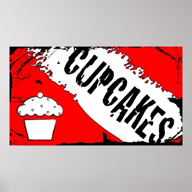 yummy crumbs cupcakes poster (Front)
