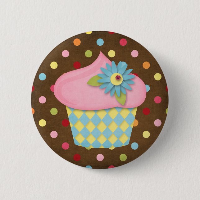 yummy cupcake button (Front)