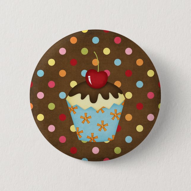 yummy cupcake button (Front)