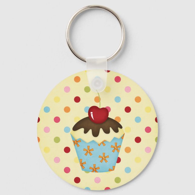 yummy cupcake keychain (Front)