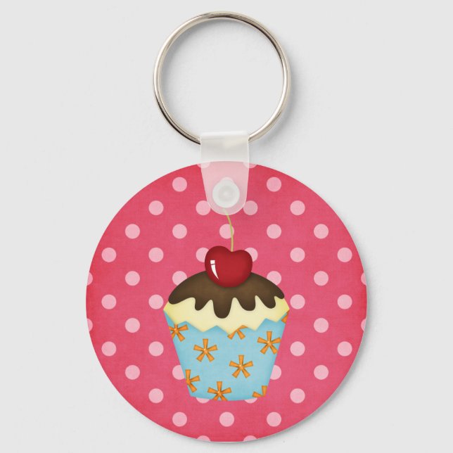 yummy cupcake keychain (Front)