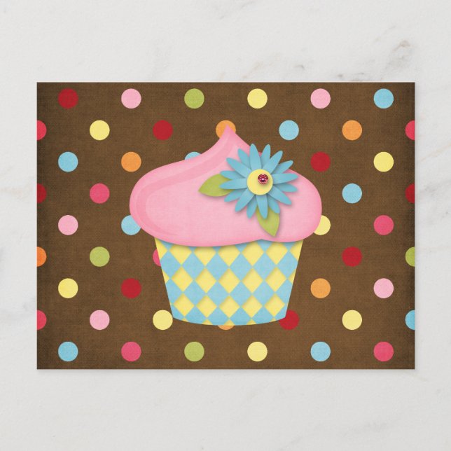 yummy cupcake postcard (Front)
