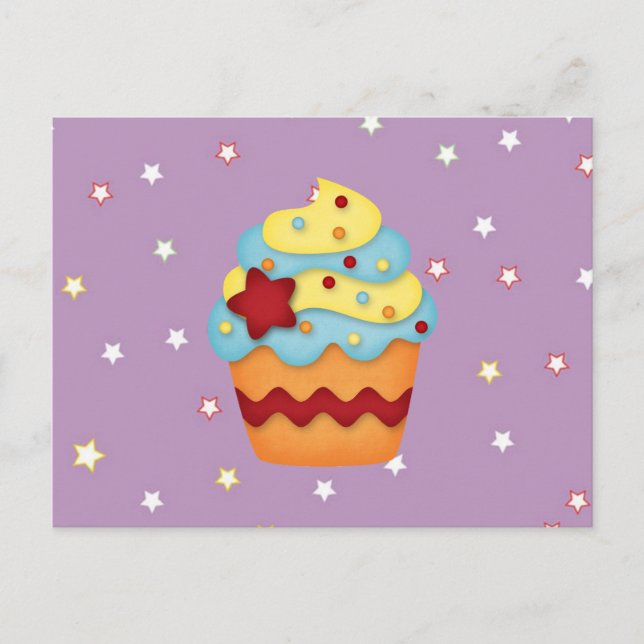 yummy cupcake postcard (Front)