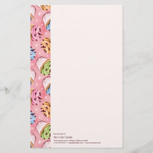 Yummy Cupcakes and Kisses Stationery