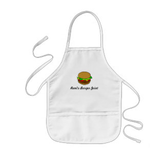 Yummy Cute Hamburger Personalized Kids' Apron