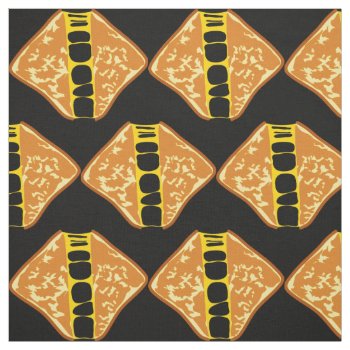 Yummy Delicious Gooey Grilled Cheese Fabric by judgeart at Zazzle