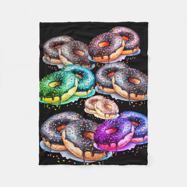 (yummy) donut fleece blanket (Front)