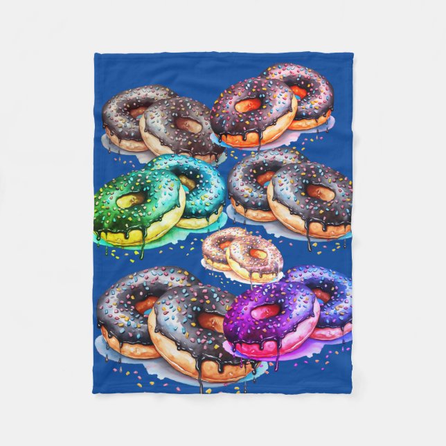 (yummy) donut fleece blanket (Front)