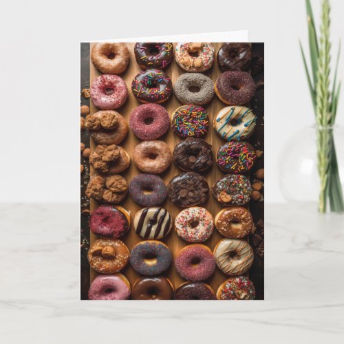 Yummy Donut Fun _ Blank Inside _  Card