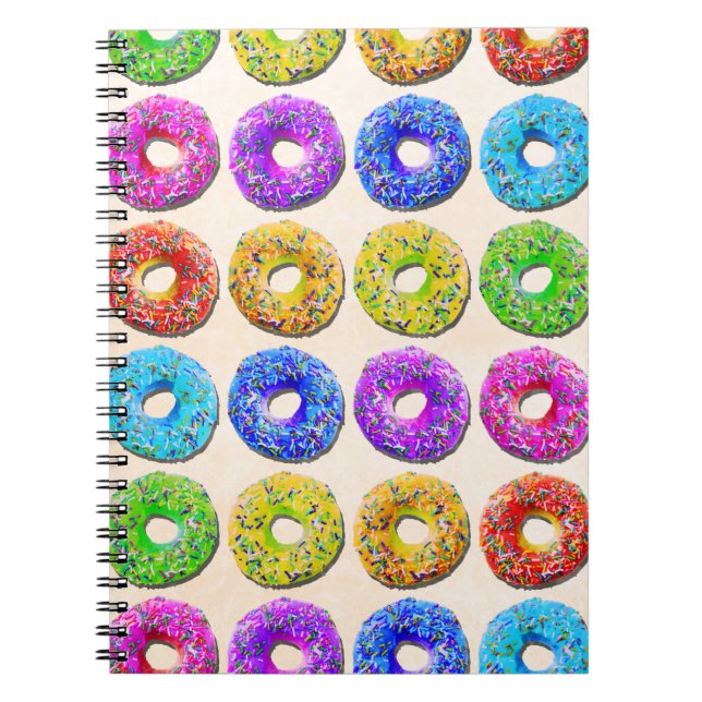Yummy donuts pattern notebook (Front)