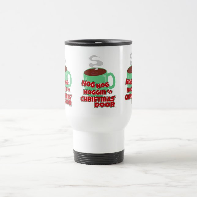 Yummy Eggnog Drink Travel Mug (Center)