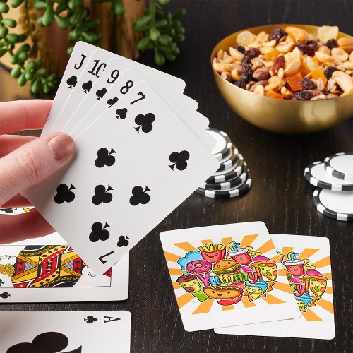 Yummy Fast Food Poker Cards