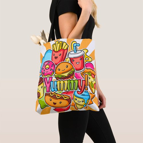 Yummy Fast Food Tote Bag