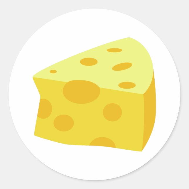 Yummy Food - Cheese Classic Round Sticker (Front)