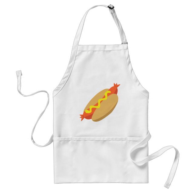 Yummy Food - Hotdog Adult Apron (Front)