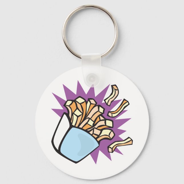 yummy french fries keychain (Front)