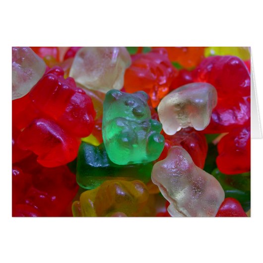 Yummy & Gummy Bears (Some Worms On Some) Cards (Front Horizontal)
