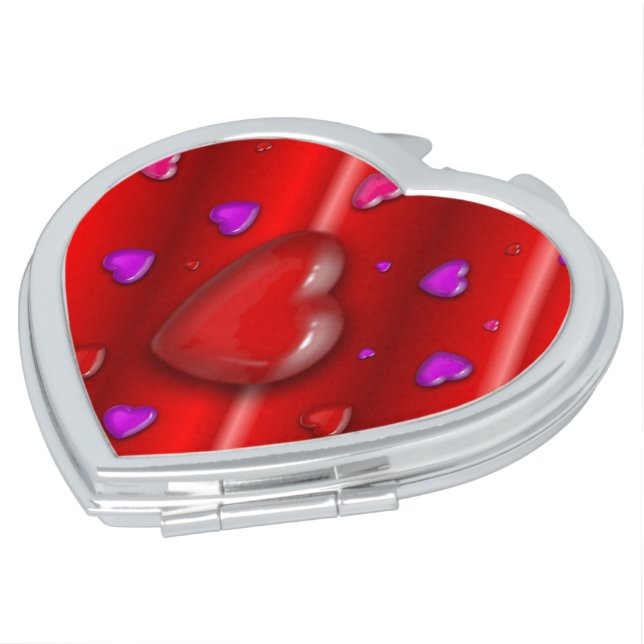 Yummy Hearts Compact Mirror Create (Turned)