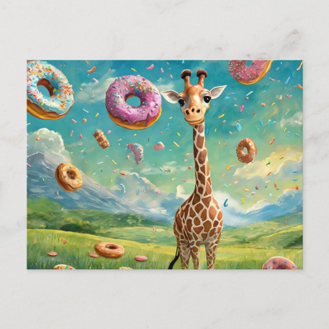 Yummy - I love donuts Postcard (Front)