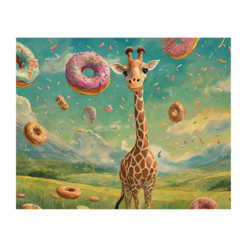 Yummy _ I love donuts Wood Wall Art