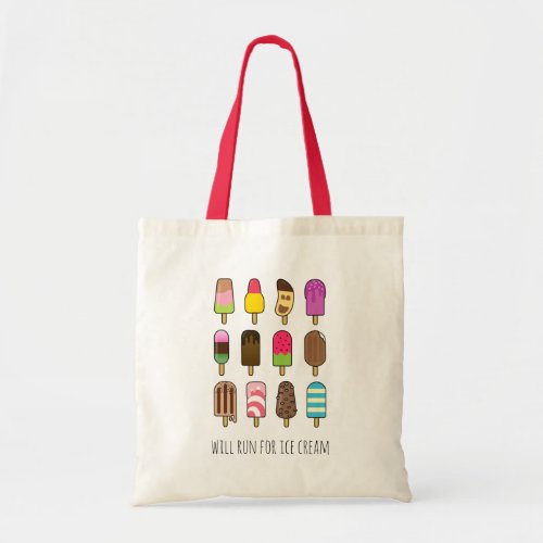 Yummy Ice Cream Assortment _ Custom Message Tote Bag