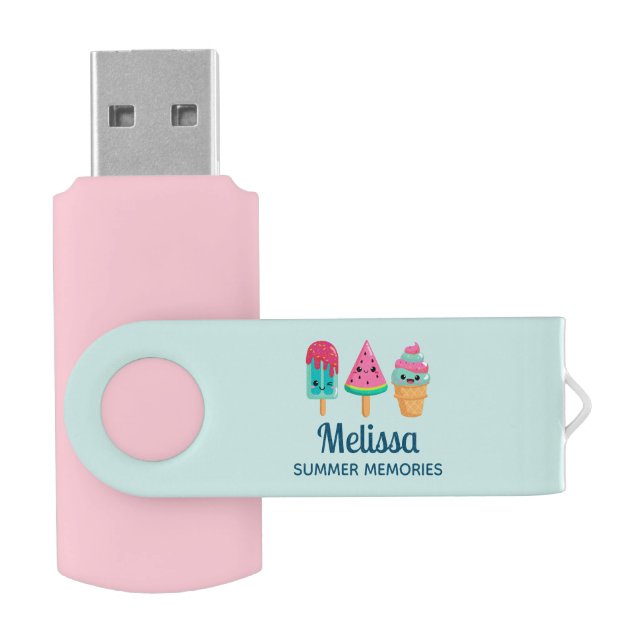 Yummy Ice Cream Trio Summer Vibe Flash Drive (Opened)