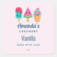Yummy Ice Cream Trio Summer Vibe Kitchen Business