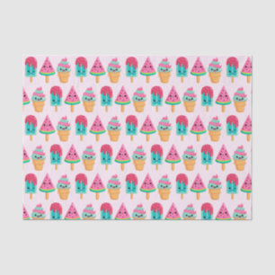 Yummy Ice Cream Trio Summer Vibe Tissue Paper