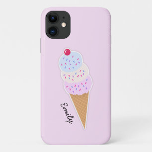 Yummy Icecream Cone Personalized iPhone Case