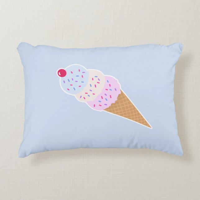 Yummy Icecream Cone Pillow (Front)
