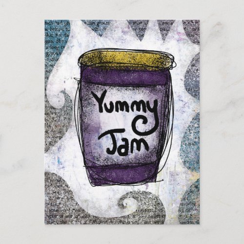 Yummy Jam Postcard