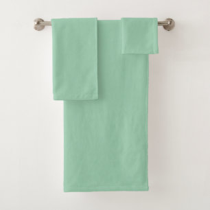 Yummy Mint Green Solid Color Bath Towel Set