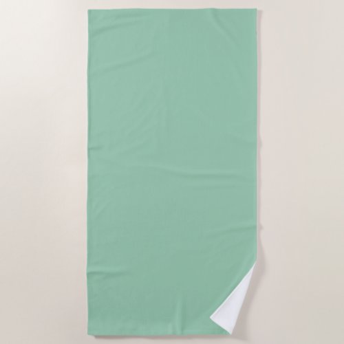Yummy Mint Green Solid Color Beach Towel