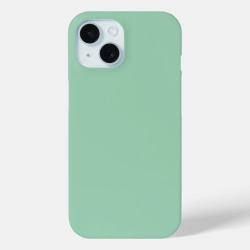 Yummy Mint Green Solid Color iPhone 15 Case
