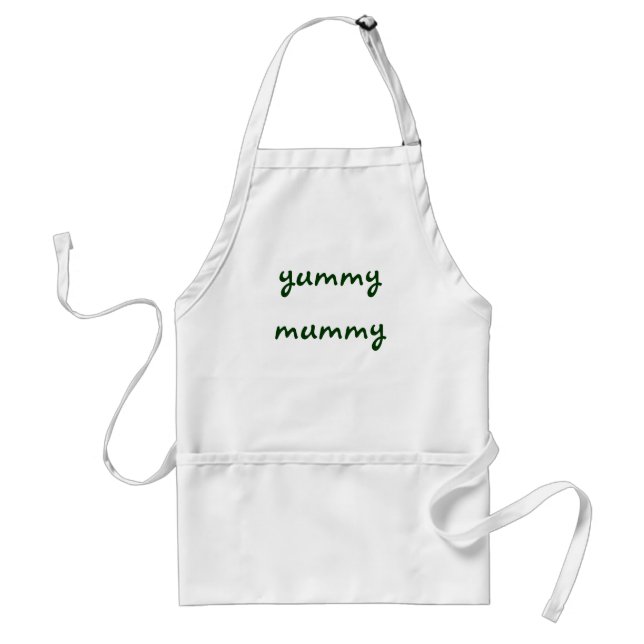 yummy mummy adult apron (Front)