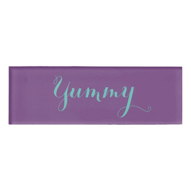 Yummy Name Tag (Front)