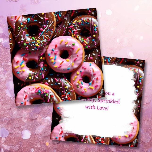 Yummy Pink and Chocolate Donuts Birthday (Creator Uploaded)