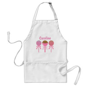 Yummy Pink Cake Pops Personalized Apron