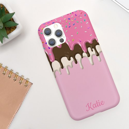 Yummy Pink Icing Ice Cream Drips iPhone 11 Case