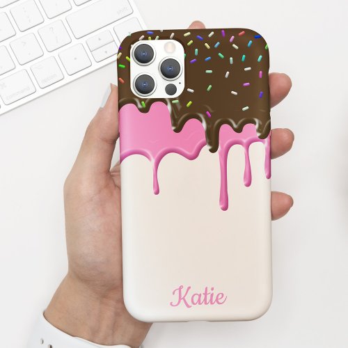 Yummy Pink Icing Ice Cream Drips iPhone 11 Case