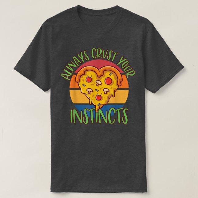 Yummy pizza pie snacks mozzarella cheese savory di T-Shirt (Design Front)