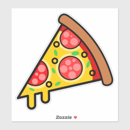 Yummy Pizza Slice Sticker