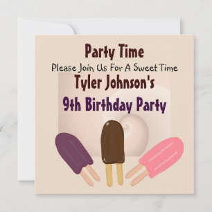 Yummy Popsicle Invitations