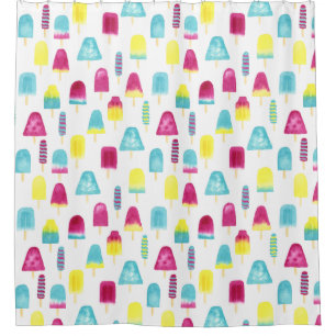 Yummy Popsicles Shower Curtain