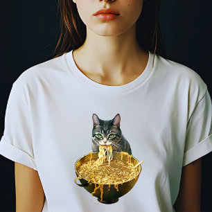 Yummy Ramen Cat - Pet Noodles T-Shirt