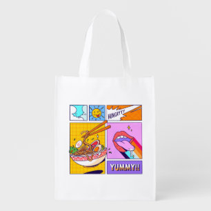 Yummy Ramen Grocery Bag