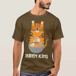 Yummy Ramen Noodles s Adorable Cat Ramen King  T-Shirt